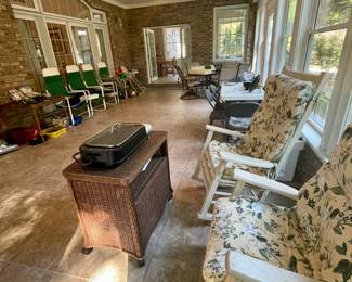 Overview of back porch