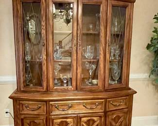American Drew China Cabinet (2 pieces)