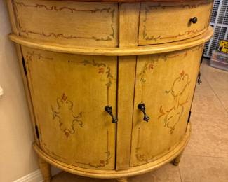 Curved Front Cabinet 