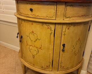 Curved Front Cabinet 