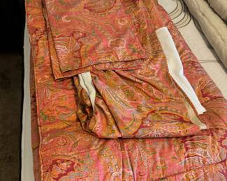 King Size Vintage Ralph Lauren Paisley Village Comforter, Pillow cases and bed skirt