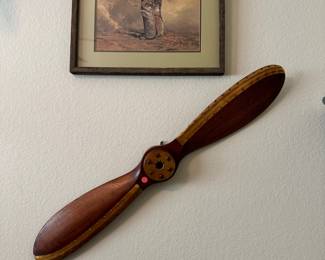Wooden propeller decor