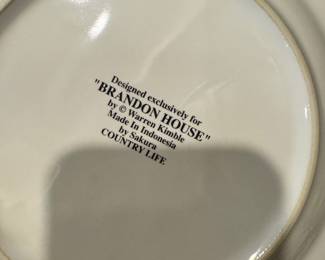 Brandon House "Country Life" Plates