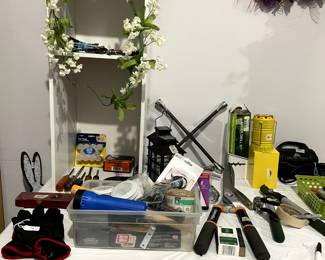 Tools - wrenches, screwdrivers, loppers, auger, hardware, and more