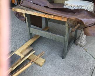 Wooden workbench