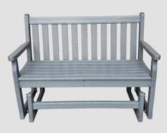 Polywood Glider Slat Bench 1/2 see lot 1339 for matching pair