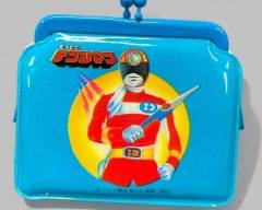 Vintage Japanese Power Rangers Denshi Sentai Denziman Themed Vinyl Coin Wallet
