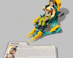 Vintage 1987 Zanzibar with Dreadlock Air Skiff Vehicle 90% complete