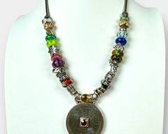 Trollbead & Sajen Sterling Silver Bead Necklace. 115.7 grams