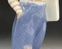 Fine Copenhagen Denmark Porcelain 2148 Paperboy Figurine Signed and Numbered