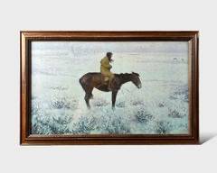 Frederic Remington The Herd Boy Framed Print