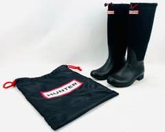 Hunter Womens Original Tour Canvas Rain Boots W/ Dust Bag Included Size 8