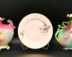 Fine Royal Bayreuth and Rosenthal China Vases and Plate Lot