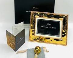 Michael Aram New With Box 6x4 Frame With Aerin Heavy Brass Bottle stopper
