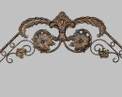 Vintage Ironwork Wall Hanging Door Pediment