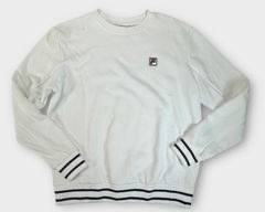 FILA White Cotton Ladies Sweatshirt, Sz L