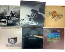 Great Vintage Vinyl Records Including Pink Floyd Dark Side of The Moon, ELO, Lynyrd Skynyrd, Dr. John In The Right Place, The Allman Brothers Band, Billy Joel, Harvest Neil Young, Yes, Fleetwood Mac, Steely Dan, Emerson Lake & Palmer and More!
