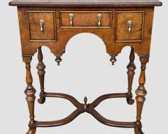 Fantastic South Hampton Inlaid Burlwood X Base Lowboy Cabinet 1/2 See lot 1332 for pair
