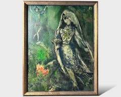 Marc Chagall "La Sirene" Printed on Board & Framed