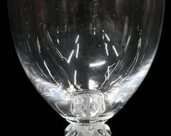 Fine LALIQUE French Crystal Clairvaux Pedestal Vase