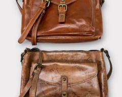 vintage PATRICIA NASH LOT! Genuine Leather Med, Brown Crossbody Bag with World Map Print. Genuine Leather Warm Brown Crossbody Bag. Boho Hippie