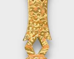 41" High Vintage African Hand Carved painted African Sculpture, Statement Mask Wall Hanging