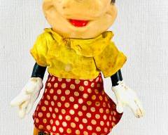 Vintage R. Dakin Minnie Mouse Vinyl 8 Inches Tall Doll Toy Walt Disney Productions w/Tail