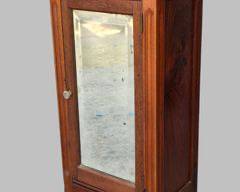 Antique One Door Mirrored Front Wall Hanging Cabinet