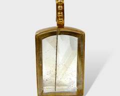 Fine Dina Mackney Vermeil Sterling Silver Rock Crystal Pendant