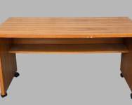 MCM Mid Century Modern Teakwood rolling Desk