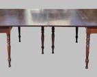 Fantastic Antique 19th Century Banquet Ends Dining Table Turned Leg Single Board Tops
