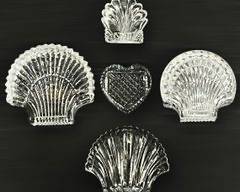 Fine WATERFORD Crystal Sea Shell Trinket Box, Paperwights, and Heart Shaped Paperweight