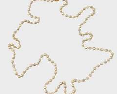 Fine 14K Yellow Gold Clasp Baroque Pearl HandKnotted Necklace Strand 57.5