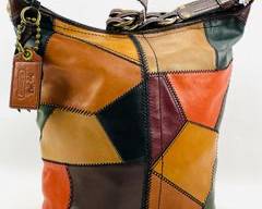 Fantastic Coach PATCHWORK Leather Large Bleecker Bag Limited Edition NF0793-11465 Boho Hippie