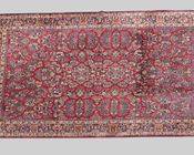 Lovely Vintage Karastan Sarouk 10x14 Room Sized Area rug Hand Knotted Wool Multicolored