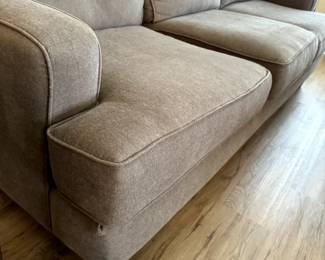 COLLETTE BEIGE/CHARCOAL SOFA & LOVESEAT
