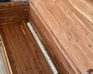 ART DECO Waterfall Style Cedar Chest 