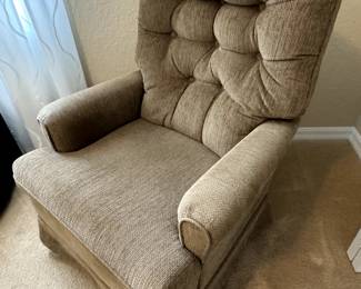  Best Home Furnishings | Best Chair Tufted Swivel Glider : Mocha 