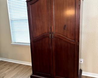 Solid Wood Wardrobe | Armoire with 3 Drawers