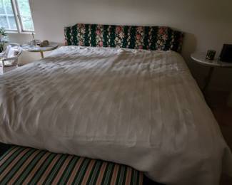 King upholstered bed