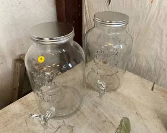 2 GLASS DRINK DISPENSERS