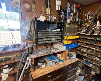 A FEW ITEMS IN PIC MAY NOT BE FOR SALE.  THESE PICS WILL BE UPDATED SOON! PLEASE CHECK BACK! NO PRESALES ON SHED/SHOP ITEMS!