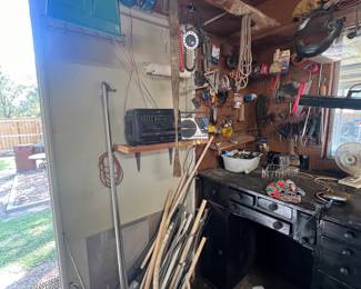 A FEW ITEMS IN PIC MAY NOT BE FOR SALE.  THESE PICS WILL BE UPDATED SOON! PLEASE CHECK BACK! NO PRESALES ON SHED/SHOP ITEMS!