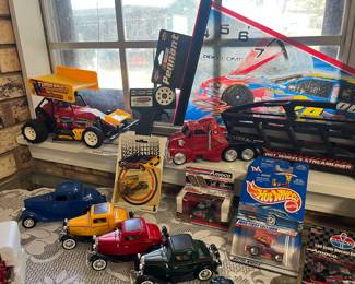 COLLECTION OF CARS AND SPORTS MEMORBILIA 