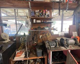 A FEW ITEMS IN PIC MAY NOT BE FOR SALE.  THESE PICS WILL BE UPDATED SOON! PLEASE CHECK BACK! NO PRESALES ON SHED/SHOP ITEMS!
