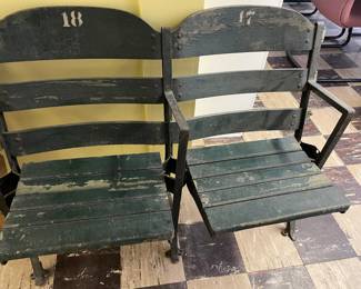 Tiger stadium vintage seats - 2 connected
