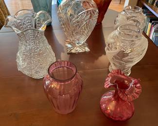 Glass vases - vintage and current - large and small