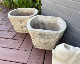 Cement planters