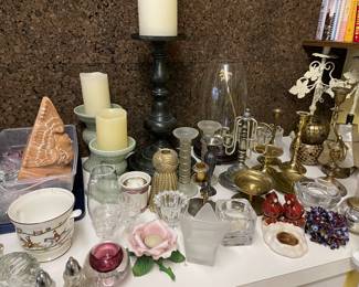 Candles, votives, pillar holders