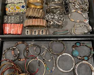 Cuff and bangle bracelets